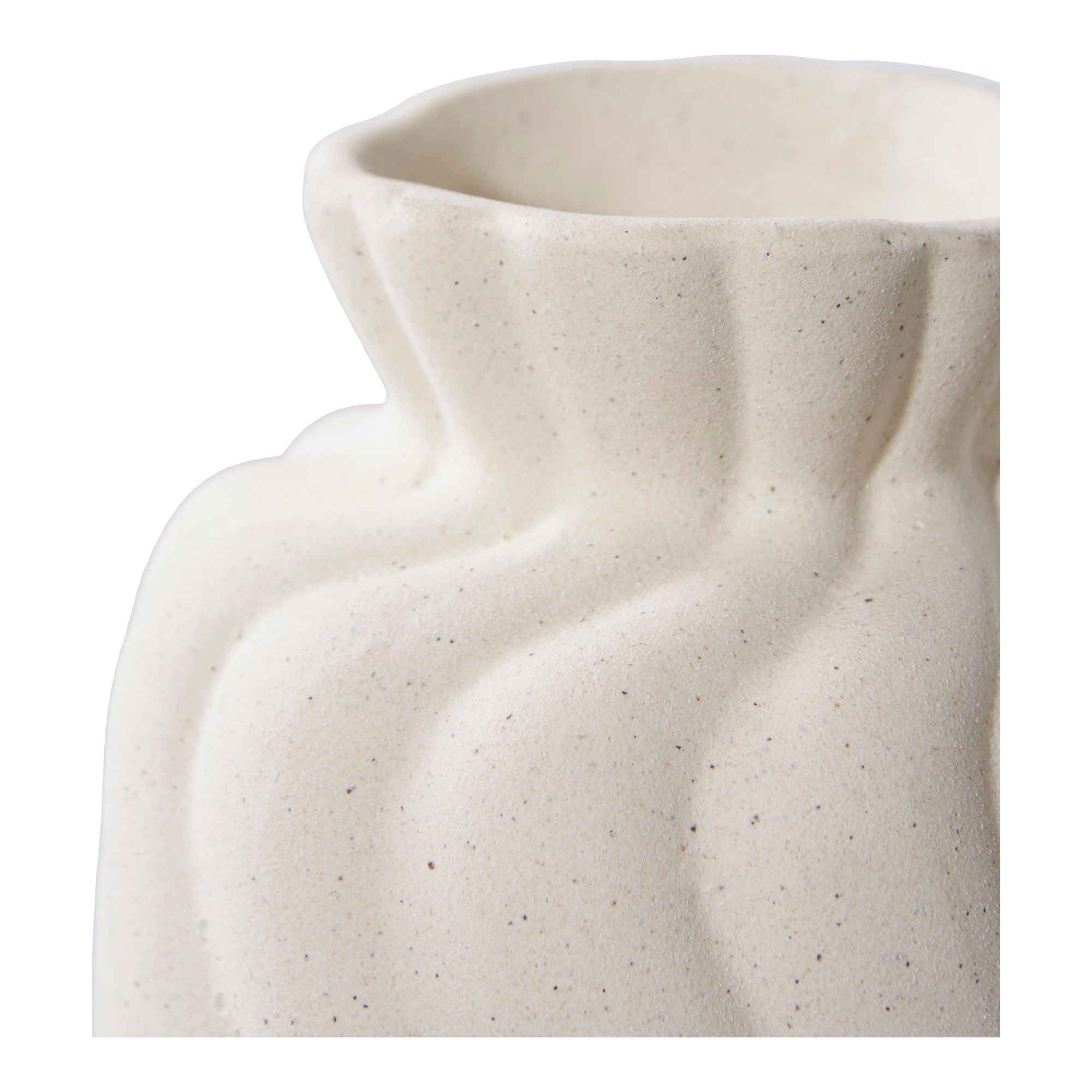 Curvy – Vasen-Set aus Keramik, weiß, 2-teilig